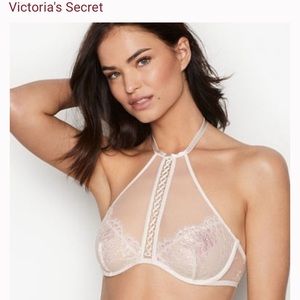 VICTORIA’S SECRET size XS Very Sexy Bralette LACE WIYH IRIDESCENT NWT bra
